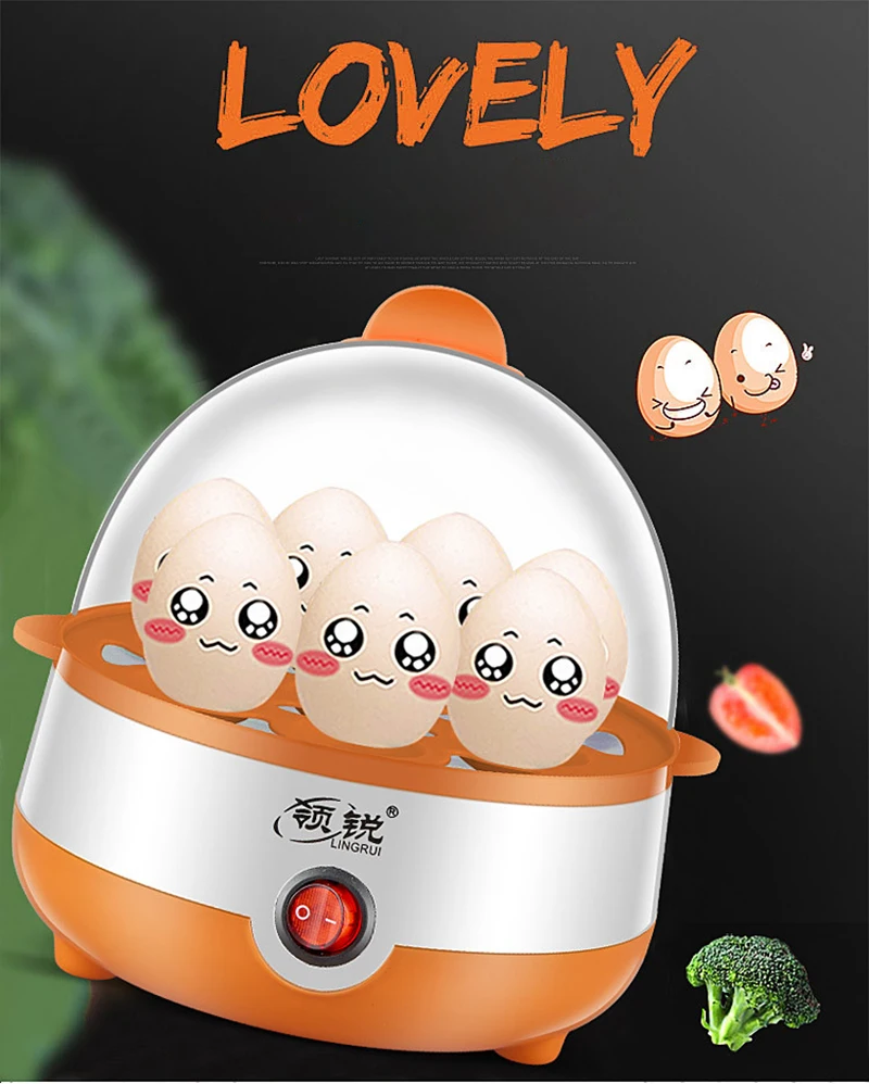 Multi Function Rapid Electric Egg Cooker Auto-Off Generic 7 Eggs Boiler Steamer Omelette Cooking Tools Kitchen Utensil Breakfast - Image 8