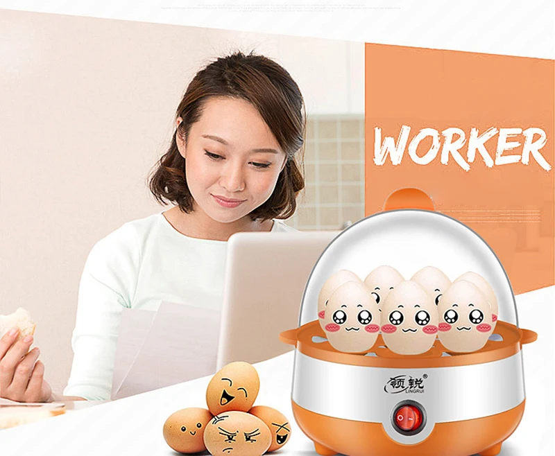 Multi Function Rapid Electric Egg Cooker Auto-Off Generic 7 Eggs Boiler Steamer Omelette Cooking Tools Kitchen Utensil Breakfast - Image 11