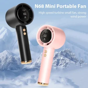 Portable Handheld Turbo Fan Mini 100 Speed Adjustment High Speed Air Cooler for Home Travel Outdoor Camping