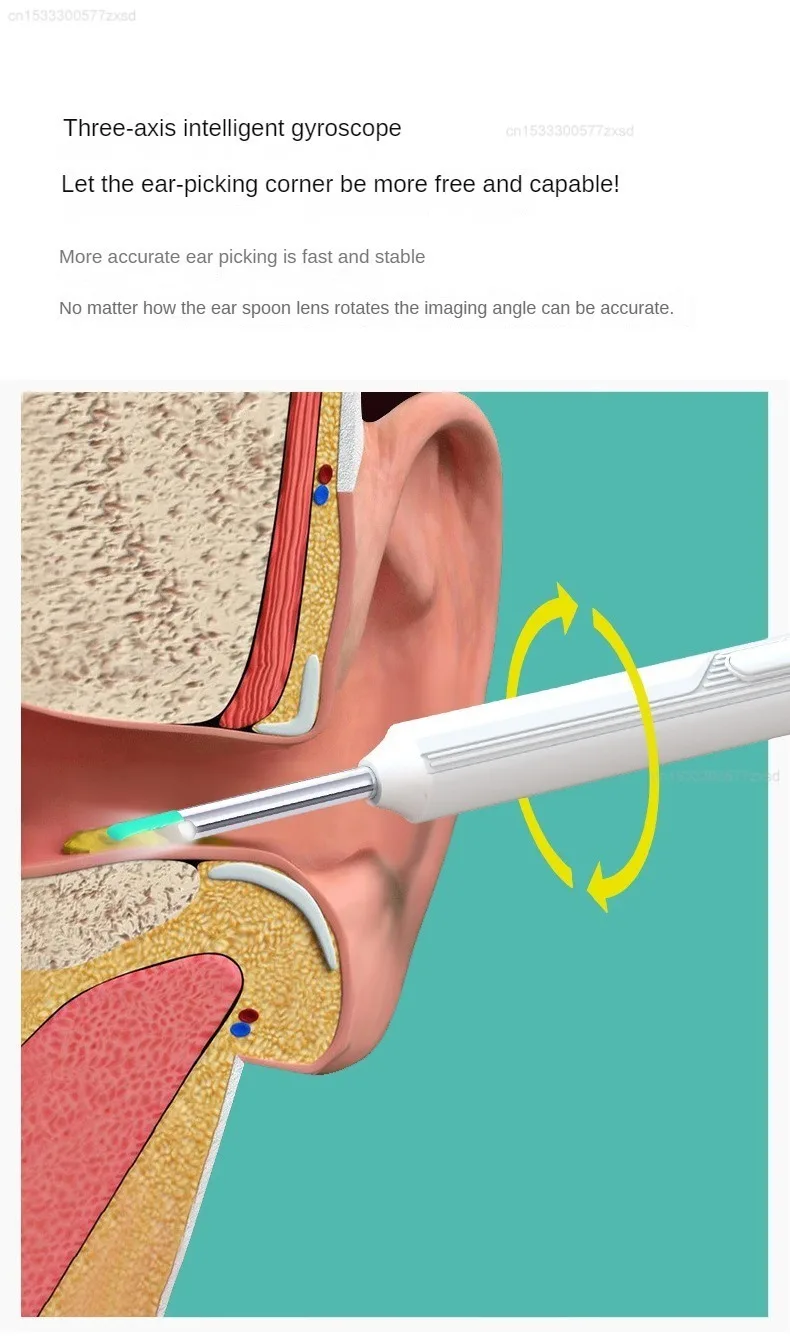 Smart Visual Ear Sticks Otoscope Ear Cleaner High Precision Ear Wax Removal Tool Mini Camera Removal Health Care Tools - Image 23