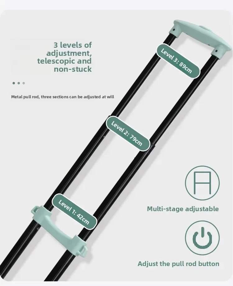 Household small cart folding pull goods handling trailer shopping cart luggage trolley - Image 19
