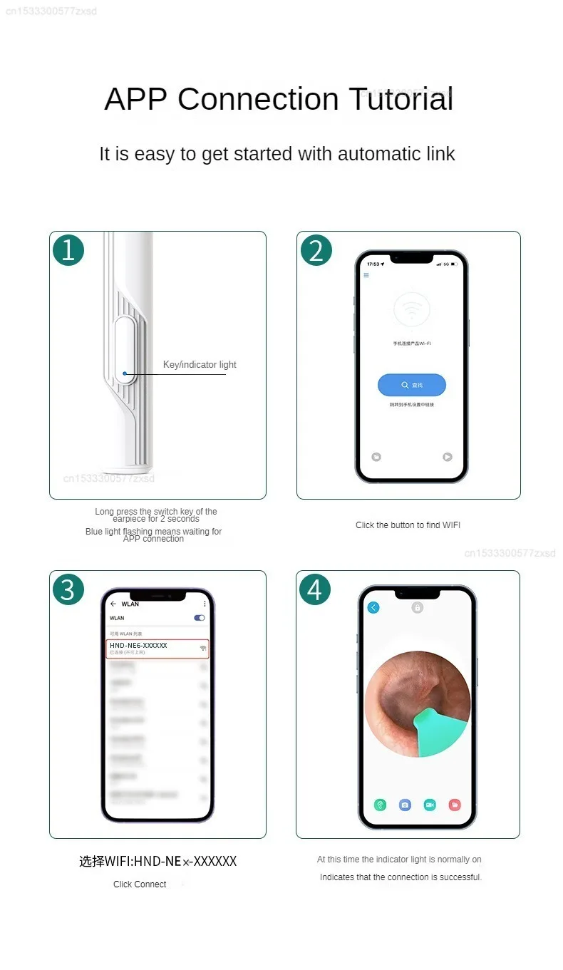 Smart Visual Ear Sticks Otoscope Ear Cleaner High Precision Ear Wax Removal Tool Mini Camera Removal Health Care Tools - Image 25