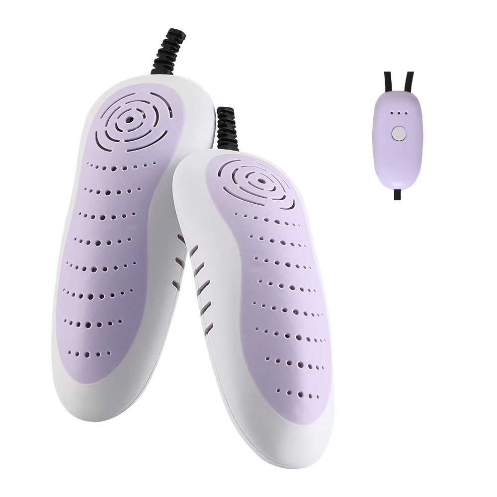 2025 New Electric Shoe Dryer With Timer 4H 8H 12H PTC Heater for Boot Warmer Sanitizing Deodorizing Portable Dryer Blue Light