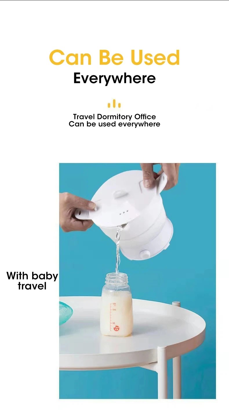 HOMEFISH Foldable Silicone Electric Pot Portable Multi-Purpose Hot Water Boiler for Travel 110/220V Kettle Ideal for Camping - Image 12