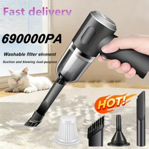 New 690000Pa Wireless Car Vacuum 2 Hours Quick Charge Wet Dry Dual-use Cleaner Cordless Handheld High-power Vacuum Cleaner 2026
