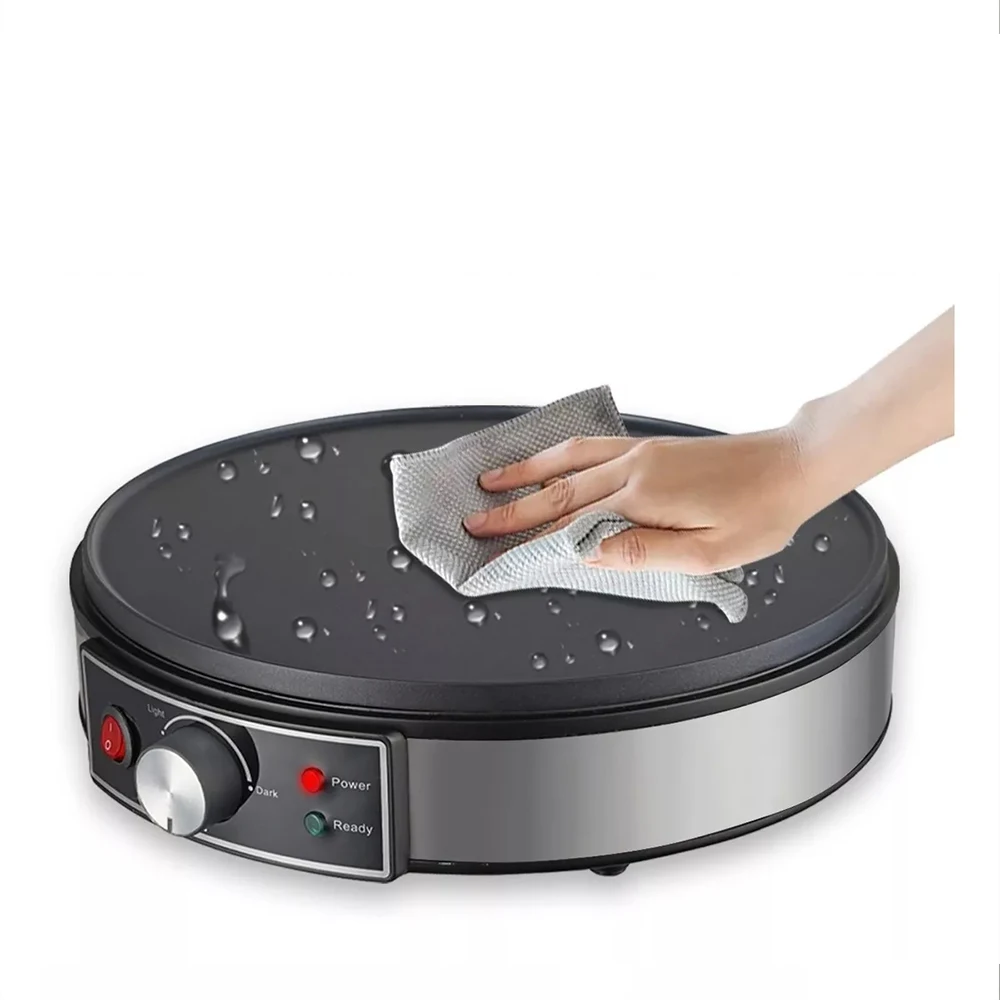 Electric Crepe Maker Machine Pancake Machine Batter Crepes Maker Kitchen Cooking Roti Tortilla Blintzes Pancakes Bacon Eggs - Image 2