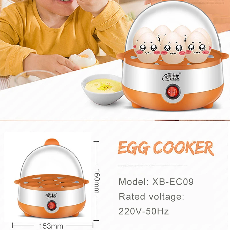 Multi Function Rapid Electric Egg Cooker Auto-Off Generic 7 Eggs Boiler Steamer Omelette Cooking Tools Kitchen Utensil Breakfast - Image 6