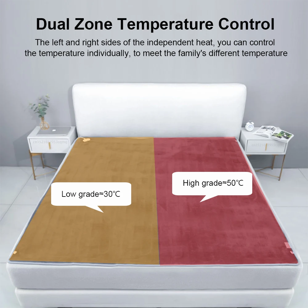Electric Heating Blanket Automatic Thermostat Double Body Warmer Bed Mattress EU Plug 220V Electric Heated Carpets Mat Pad - Image 3