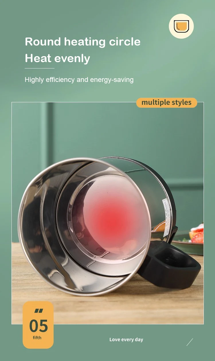DMWD MultiCooker Electric Skillet portable stainless steel heating cup Noodles milk soup porridge Cooking Pot mini coffee boiler - Image 17