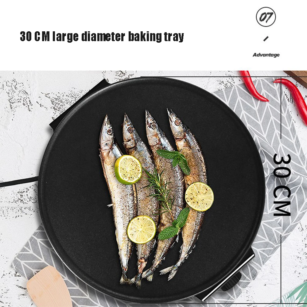 Electric Crepe Maker Machine Pancake Machine Batter Crepes Maker Kitchen Cooking Roti Tortilla Blintzes Pancakes Bacon Eggs - Image 11