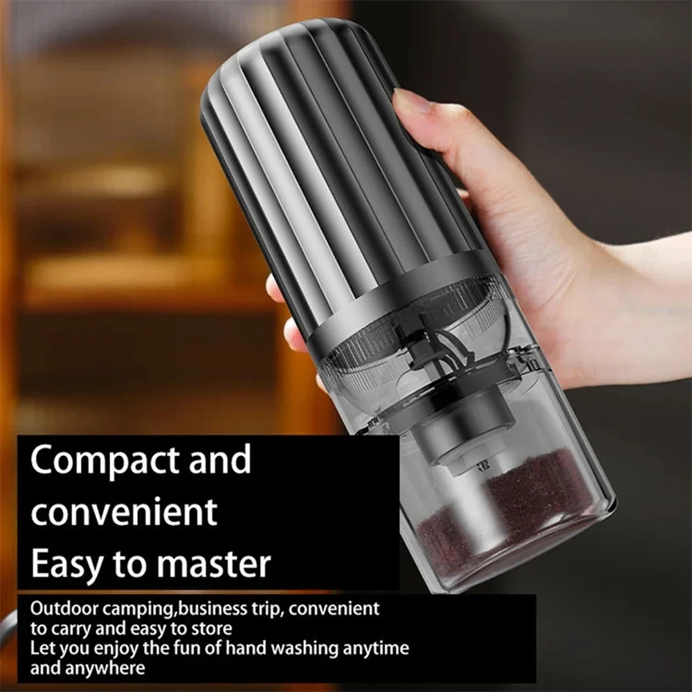 Portable Electric Coffee Grinder Wireless Bean Mill USB Fully Automatic Rechargeable Outdoor Gatherings Adjustable Coarse Fine - Image 2
