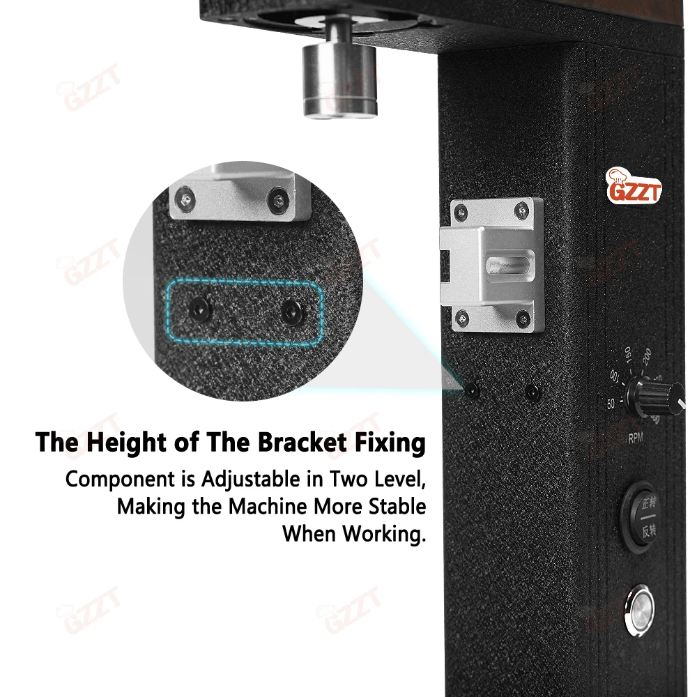 GZZT MG-U Variable Speed Grinding Stand for Hand Grinder Coffee Grinder Support Suitable for Most Hand Grinder 50-300RPM - Image 3