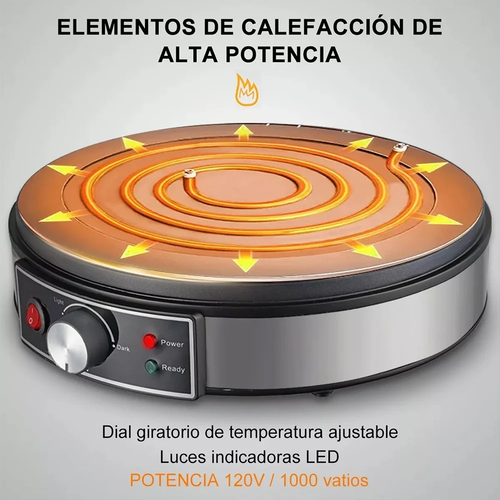 Electric Crepe Maker Machine Pancake Machine Batter Crepes Maker Kitchen Cooking Roti Tortilla Blintzes Pancakes Bacon Eggs - Image 4