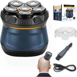 Sweker 6D Electric Head Shaver for Bald Men IPX7 Waterproof Cordless Razor with Magnetic Detachable Head Floating Cutter