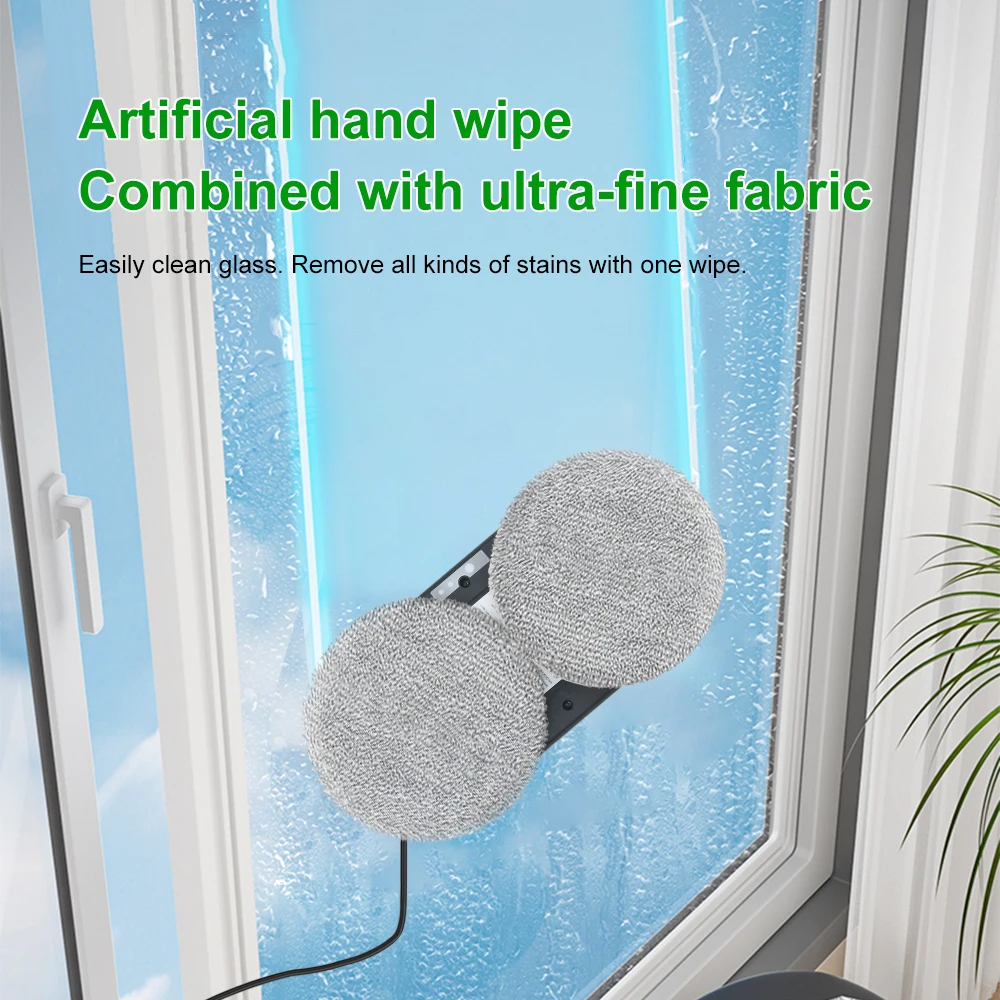 PuRuiKai Household Window Automatic Water Spray Cleaning Robot,With Intelligent Edge Detection System,Robot Glass Cleaner - Image 12