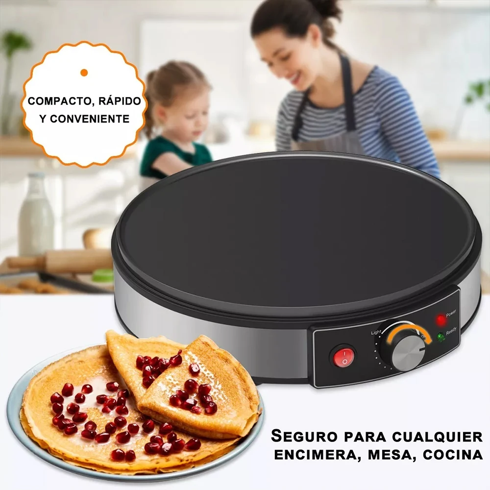 Electric Crepe Maker Machine Pancake Machine Batter Crepes Maker Kitchen Cooking Roti Tortilla Blintzes Pancakes Bacon Eggs - Image 6