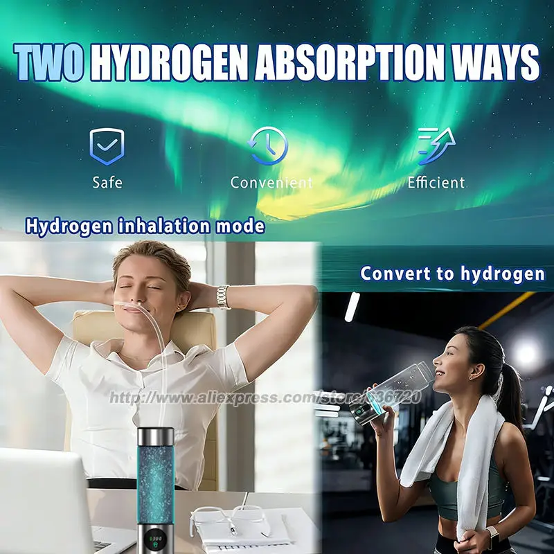 5.0 New Upgraded Hydrogen Water Bottle - Hydrogen Concentration up to 6000 PPB, 2025 SPE/PEM Technology - Image 5
