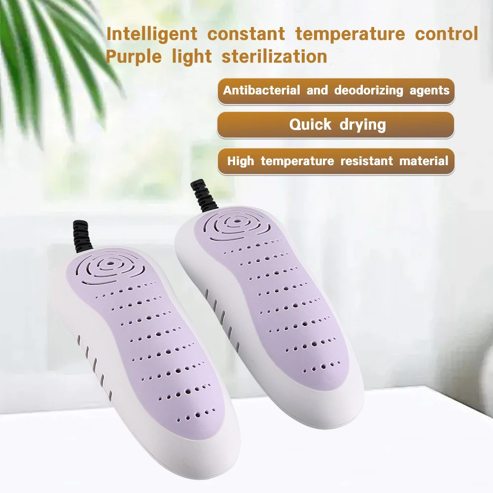 2025 New Electric Shoe Dryer With Timer 4H 8H 12H PTC Heater for Boot Warmer Sanitizing Deodorizing Portable Dryer Blue Light - Image 3