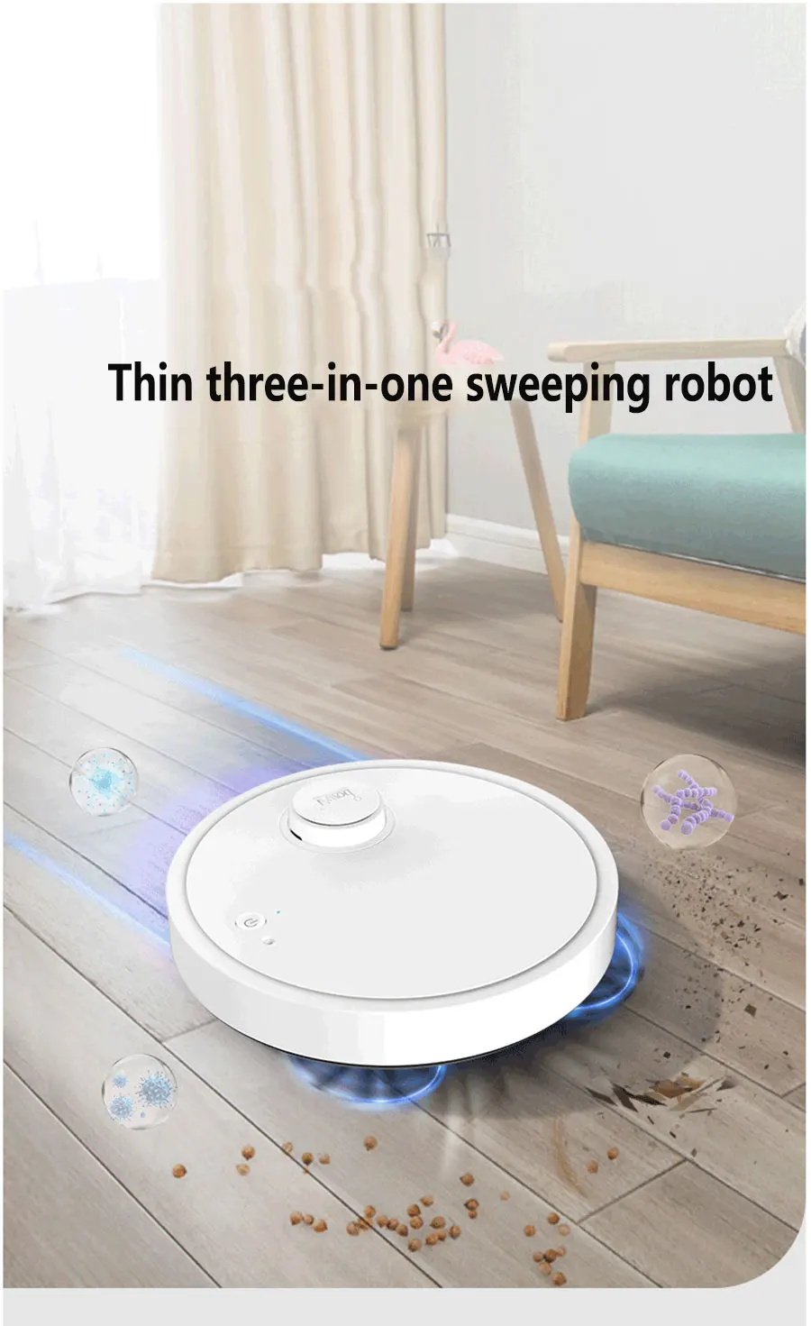 NEW 3-in-1 Wet And Dry Ultra-thin Cleaning Machine Automatic Robot Vacuum Cleaner Smart Wireless Sweeping Mopping Smart Home - Image 8