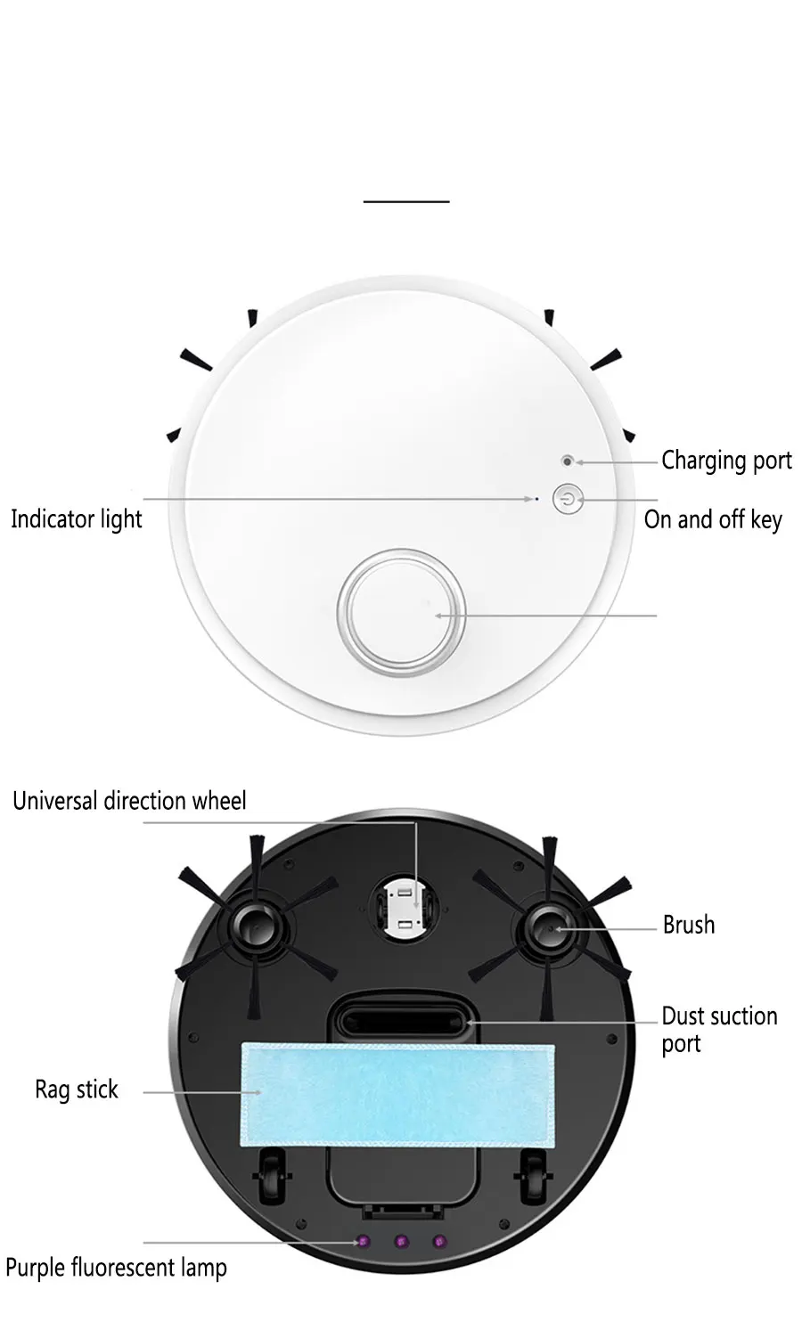 NEW 3-in-1 Wet And Dry Ultra-thin Cleaning Machine Automatic Robot Vacuum Cleaner Smart Wireless Sweeping Mopping Smart Home - Image 13