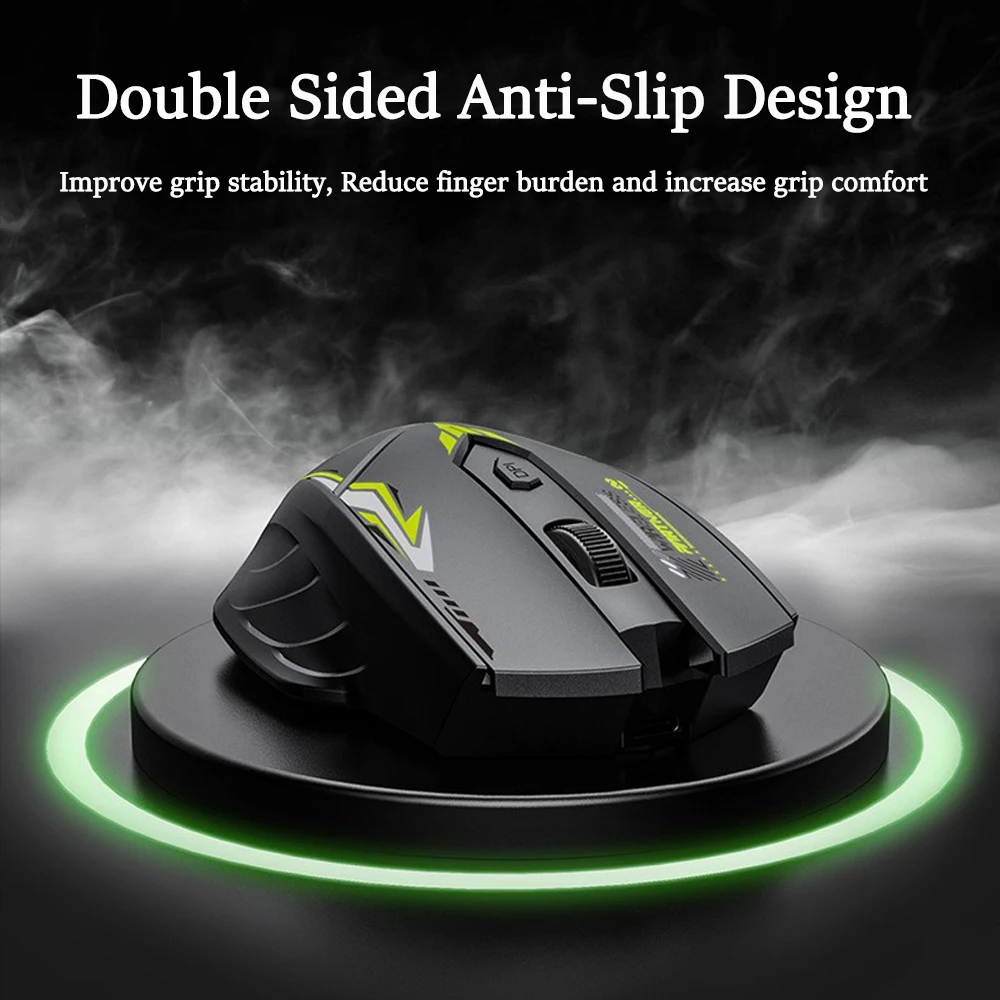 2.4G Wireless Mouse Dual-Mode Bluetooth Mouse 6Buttons Silent Gaming Mice Rechargeable E-Sports Mouse 1600DPI Office Mice For PC - Image 12
