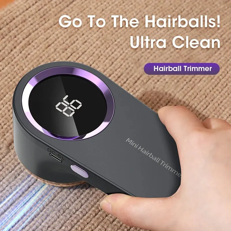 Lint Remover for Clothing LED Digital Electric Pellet Fluff Remover USB Rechargeable Fuzz Fabric Shaver Sweater Dropshipping - Image 3