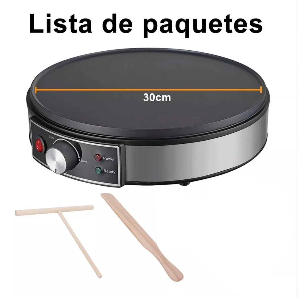 Electric Crepe Maker Machine Pancake Machine Batter Crepes Maker Kitchen Cooking Roti Tortilla Blintzes Pancakes Bacon Eggs - Image 9