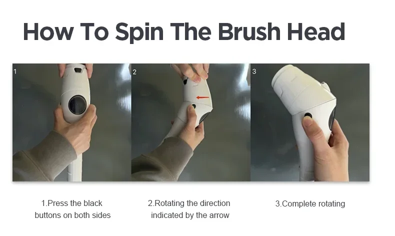 8-in-1 Multifunctional Electric Cleaning Brush Bathroom Kitchen Brush Cleaning With LED NightLight Rotatable Household Brush - Image 15