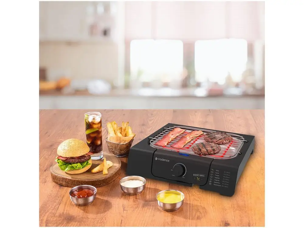 1200W - 220V Cadence Short Square Grill Grill - Image 4