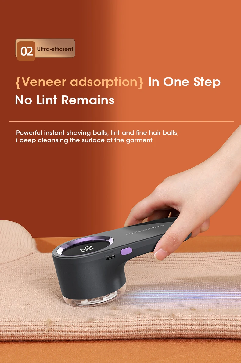 Lint Remover for Clothing LED Digital Electric Pellet Fluff Remover USB Rechargeable Fuzz Fabric Shaver Sweater Dropshipping - Image 12