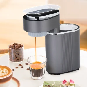 BlitzHome C180 Mini Coffee Machine Portable Espresso Maker 15Bar Pressure Hot/Cold Extraction Easy Cleaning for Home Office